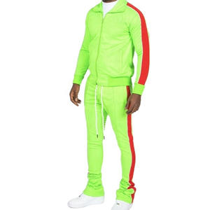 OEM personalizado de los hombres de invierno apilados pantalones de chándal conjuntos de dos piezas de chándal al por mayor de diseño personalizable OEM - Product Image 3