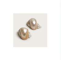 Anneaux de serviette en coquille de conque naturelle, design de luxe écologique, pour les fêtes, vaisselle la plus vendue 2025