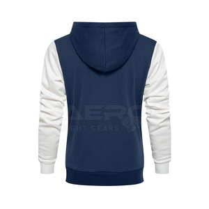 ชุดวอร์มมีฮู้ดผู้ชายคุณภาพดีเยี่ยม ระบายอากาศได้ดี น้ำหนักเบา ผ้าฝ้าย 100% ลายเรียบ สำหรับใส่กลางแจ้งในฤดูหนาว ขายส่ง - Product Image 4