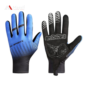 Gants de cyclisme personnalisés en daim neufs, à doigts entiers, antidérapants, imperméables, avec fermeture auto-agrippante pour le motocross et la moto tout-terrain - Product Image 1