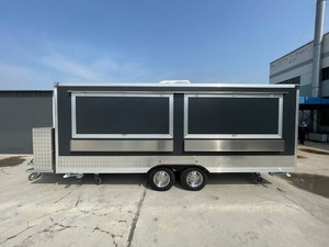 รถพ่วงขายอาหารเคลื่อนที่แบบ Tandem-Axle ขนาด 20 ฟุต รุ่นใหม่ พร้อมหน้าต่างเสิร์ฟอาหารคู่ และภายในสเตนเลสสตีลสำหรับจัดเลี้ยง - Product Image 2