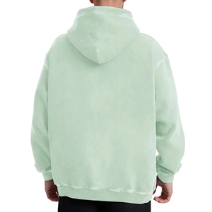 Venta al por mayor Pullover Heavyweight 100% Cotton Hoodie Hombres Custom Bordado Logo 500 Gsm Bulk Blank Streetwear Hoodies Hombres - Product Image 2
