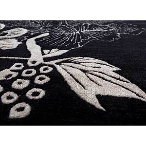 Tapis Hacienda Floral en laine et viscose tufté à la main, gris et noir, rectangulaire, pour la maison, le salon, le couloir, pour adolescents - Tra-14893 (Cs-01) - Product Image 3