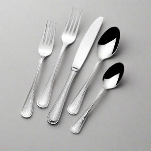 Ensemble de couverts en acier inoxydable de qualité supérieure, finition miroir moderne, pour hôtels, restaurants, table, ensemble de couverts élégant - Product Image 1