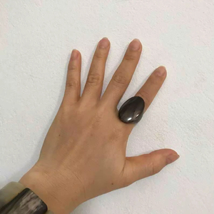 Buffalo Horn <b>Ring</b> Polished Party Ware Jewelry for Wedding Anniversary Hot Sale Color Natural Horn - Product Image 1
