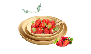 100% platos orgánicos de bambú hilado sostenible/plato de bambú redondo para casa, restaurante - Product Image 5