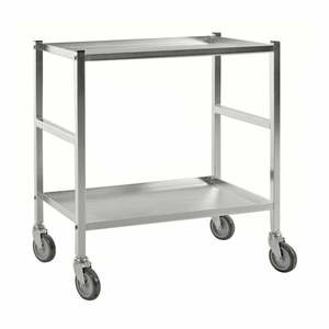 Stainless Steel <b>Table</b> <b>with</b> <b>Wheels</b> - Product Image 1