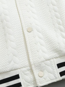 Veste à col montant Letterman grande taille sur mesure pour hommes Logo inclus prix de gros fabriqué au Pakistan - Product Image 5