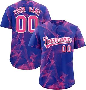 Conception personnalisée Uniformes de baseball et de softball en polyester pour hommes avec uniforme de baseball en forme de joueur d'équipe - Product Image 1