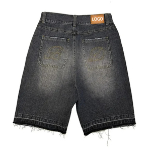 Shorts Bermuda en Denim Taille Moyenne pour Homme Bottega Desires, Coton Lavé, Style Décontracté, Logo Avant, Fermeture Éclair, Respirant, Séchage Rapide, 180g - Product Image 2