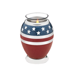 Urna de cremación de Metal, urna de color verde con acabado de flores en relieve, cenizas humanos, suministros funerarios, urnas de recuerdo - Product Image 5