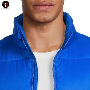 Chaleco acolchado de gran tamaño personalizado de alta calidad para hombre, chaleco informal cálido de invierno sin mangas sólido, a prueba de viento, transpirable, último estilo - Product Image 4