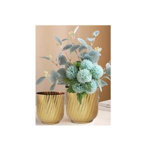 De Oro Simple maceta de flores de lujo centro moderno florero estilo al por mayor Gran piso jarrones está decoración de la boda - Product Image 6