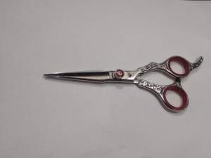 6.5 "นิ้วกรรไกรช่างตัดผมขายดีสีดำมืออาชีพชุดมีดโกนโลโก้ออกแบบได้ตามต้องการ - Product Image 4