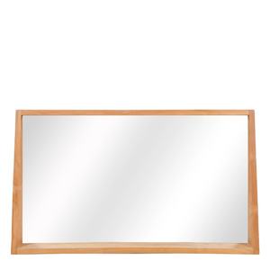 Espejo Trapecio para Jardín con Marco de Madera de Teca Sólida y Diseño Geométrico Único para Decoración de Pared - Product Image 1