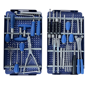 Juego de instrumentos de cirugía de columna con caja de aluminio de KAHLU ORTHOPEDIC - Product Image 1