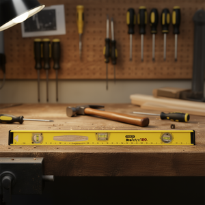 Nivel de burbuja ajustable de grado industrial Stanley Pro 180 para una alineación precisa, calidad premium - Product Image 3
