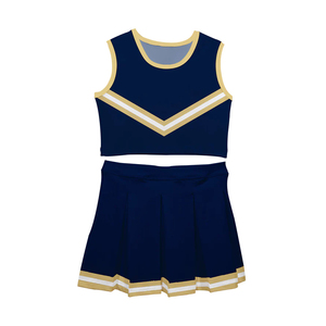 Uniforme de pom-pom girl léger de couleur unie Uniforme de pom-pom girl de qualité supérieure pour adulte personnalisé - Product Image 1