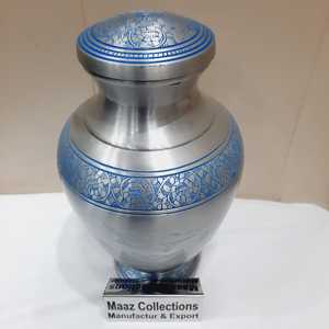 Vente en gros d'urnes commémoratives personnalisées de style américain en métal, aluminium et laiton, souvenirs de crémation pour cendres, fournitures funéraires - Product Image 4