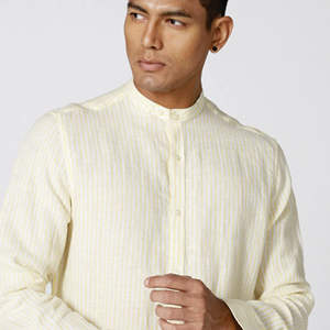 Camisas de vestir de alta calidad personalizadas OEM para hombre Camisas informales de manga larga elásticas ajustadas - Product Image 2