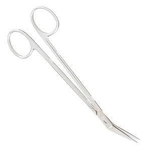 Tijera Dental Locklin Gum de alta calidad, acabado Dall, 160mm, borde de sierra, tijeras angulares, tijera de operación médica de acero y Metal - Product Image 3