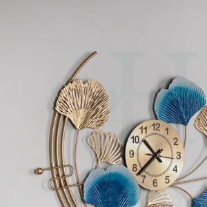 Vàng Nửa Vòng Kim Loại Đồng Hồ Treo Tường Cho Diwali Thanh Lịch Trang Trí Mảnh Nửa Vòng Kim Loại Vàng Đồng Hồ Treo Tường - Product Image 3