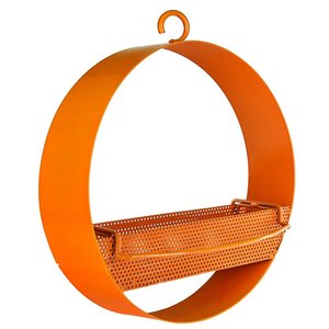 Comedero para pájaros de metal colgante con bandeja clásica de latón Ak y comedero para pájaros de área de jardín de cabaña - Product Image 4