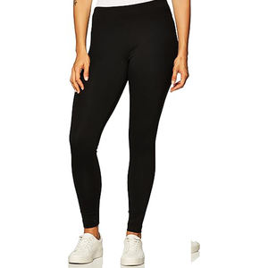 Leggings de sport sans couture personnalisés de haute qualité pour femmes 605 pantalons de Yoga respirants en gros motif solide Spandex/Nylon - Product Image 3