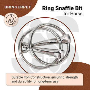 Bocados de equitación inglesa de acero inoxidable de alta calidad, ajuste cómodo, duraderos, con soporte lateral estable que previene la caída. - Product Image 3