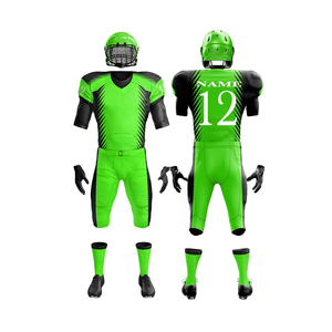Meilleure vente prix d'usine personnalisé ensemble d'uniformes de football américain 100% tissu polyester uniforme de football de service OEM - Product Image 1
