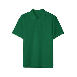Polo en coton AG230g avec logo personnalisé OEM, broderie, design imprimé, col en maille perlée, couleur unie, manches courtes, polo décontracté - Product Image 1