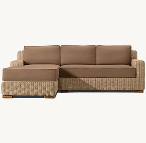 Sofá Modular de Estilo Provenzal con Brazos Ajustables, Personalizable, Muebles de Exterior, Sofá de Jardín para Patio, Precio de Fábrica - Product Image 3