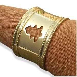 Anillos de Servilleta Elegantes de Latón Pulido y Acero Inoxidable, Dorados con Nudo, Porta Servilletas Moderno, Anillo de Servilleta de la Mejor Calidad de Diseñador - Product Image 3