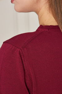 Blusa de punto de manga corta con cuello redondo para mujer, Camiseta cómoda y elegante, transpirable, servicio OEM de alta calidad - Product Image 5