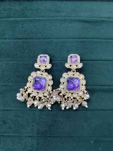 Impresionante pendiente de diseño tradicional con chapado en sombra Pendiente de joyería de moda para mujer - Product Image 2