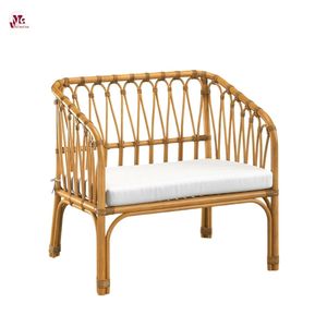Ventas al por mayor Color y diseños personalizados Lindo sillón para niños pequeños Sillas de ratán naturales para niños Fábricas Material natural - Product Image 2