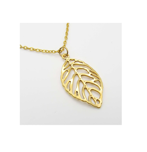 Pendentif en laiton Bijoux Pendentifs à breloques en laiton personnalisés Usine en gros en laiton Designer feuille Collier Bijoux - Product Image 3