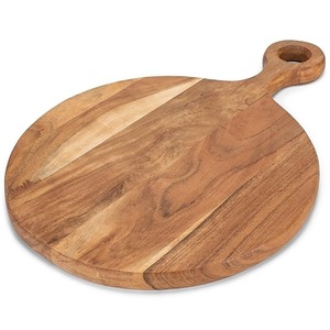 Tabla de cortar de madera de acacia natural, tabla de cortar ecológica para cocinar a diario, bloque de cortar de madera de gran tamaño resistente - Product Image 3