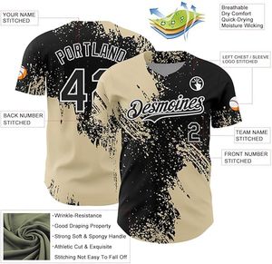 Ensemble de maillots de baseball personnalisés pour hommes et femmes, nom et numéro d'équipe imprimés, vêtements de sport, OEM ODM, vente en gros - Product Image 3