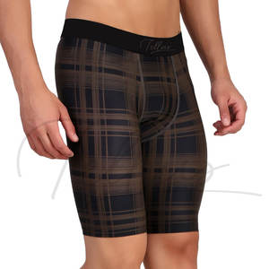 Shorts de sport pour hommes, style tendance, taille élastique, compression, automne - Product Image 1