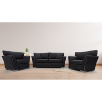 Meilleure Offre : Ensemble de Canapés Maddison - Canapé-Lit Moderne en Tissu et Bois Massif, Design Pliable, Idéal Hôpital, Entrepôt, Salon