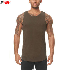 Camiseta sin mangas de algodón y elastano con logo personalizado para hombre, estilo casual de punto, deportiva y de ocio, nueva colección de verano 2023 - Product Image 6