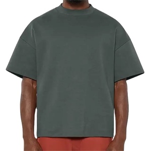 Camiseta informal para hombre, tela de algodón gruesa de secado rápido, diseño personalizable, camisetas de manga corta con estilo en blanco en Nurak en 2025 - Product Image 6