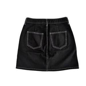 กระโปรงยีนส์ผ้าฝ้ายสำหรับผู้หญิงกระโปรง Y2k ยาวเหนือเข่างานปักโลโก้ได้ตามต้องการ - Product Image 5