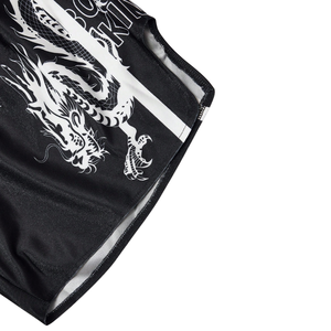 Pantalones Cortos de Muay Thai de Satén Personalizados OEM, Equipo de Lucha MMA Premium con Logotipo Frontal para Kickboxing y Grappling - Product Image 4