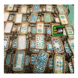 BANDEJA DE RATÁN DE BAMBÚ ÚNICA HECHA A MANO PARA SERVIR COMIDA TÉ CAFÉ PAN FRUTA Y DECORACIÓN DE MESA INTERIOR - Product Image 3