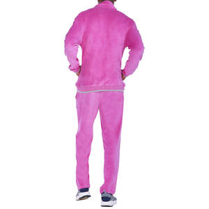 High Quality Men Blank Zip <b>up</b> Sweatshirt Jogging Pants 2 Piece Set Breathable Private Label Sweat Suits Velour Tracksuit for <b>Boy</b> - Product Image 2