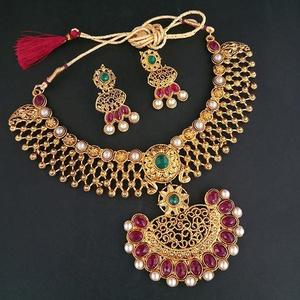 Midas TOUCH เครื่องประดับที่ดีชุด pota หินชุบทองสร้อยคอ1112213 - Product Image 1