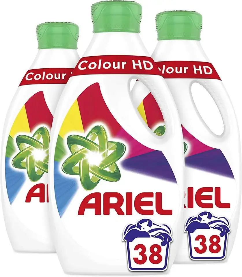 Ariel Wasch flüssigkeit Waschmittel Farbe HD, 4 Liter, 28 Waschmittel (3x1,33 l)