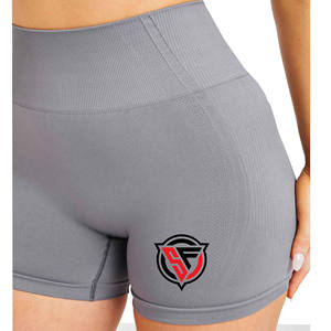 Pantalones cortos de gimnasio de cintura media para mujer, pantalones cortos de algodón de secado rápido para Yoga sin costuras, transpirables, ligeros, con cierre de cordón, pantalones cortos para correr - Product Image 5